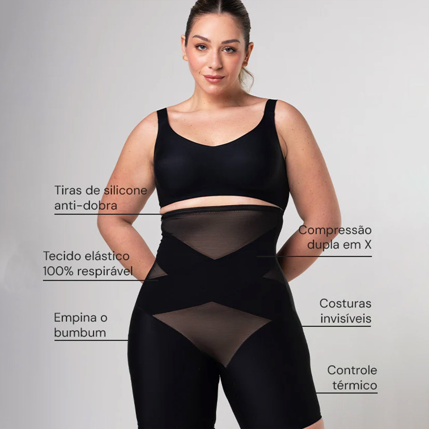 Short Modelador Compressão em X