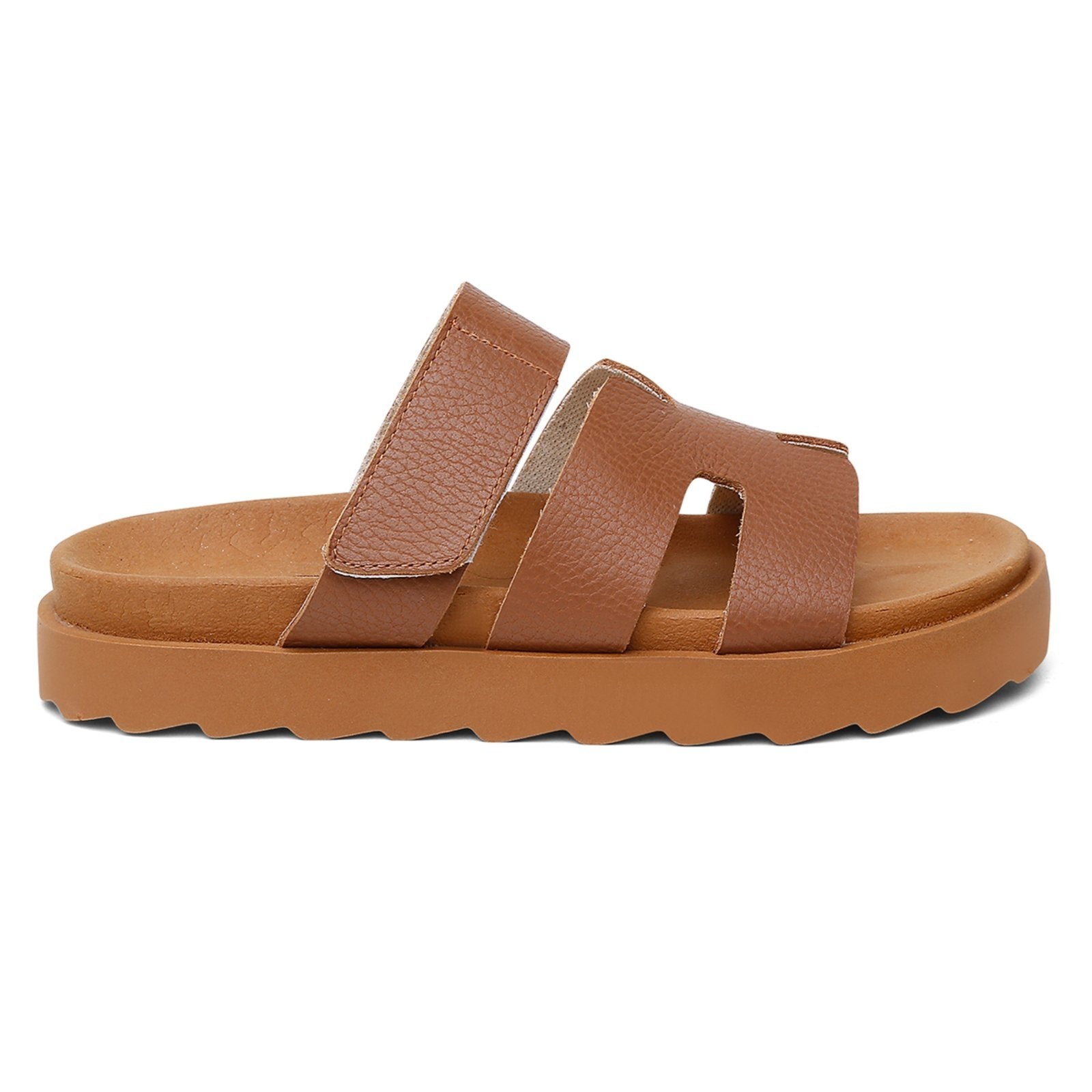 Sandalia Vittal Flat em Couro