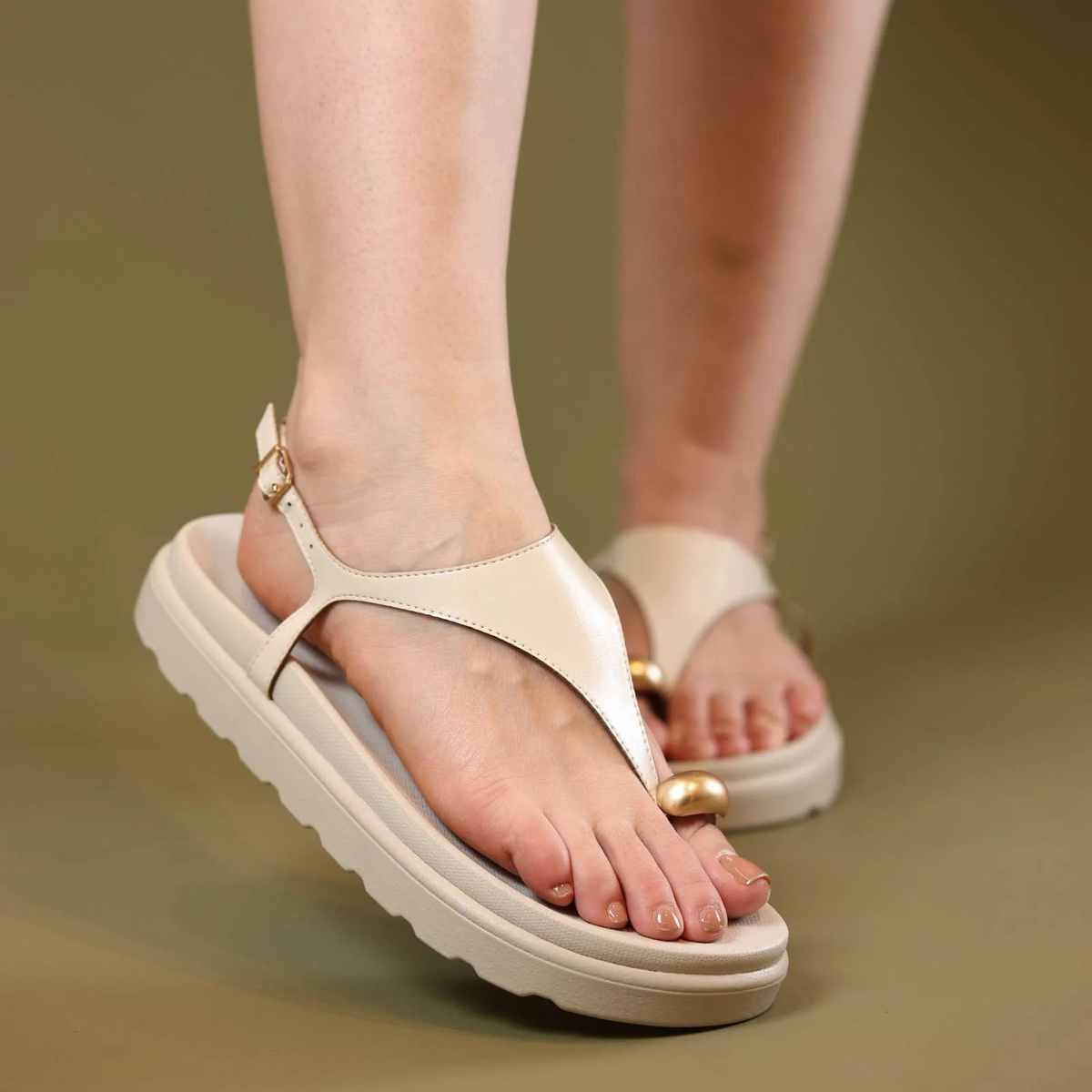 Papete Feminina - Couro Napa Sara