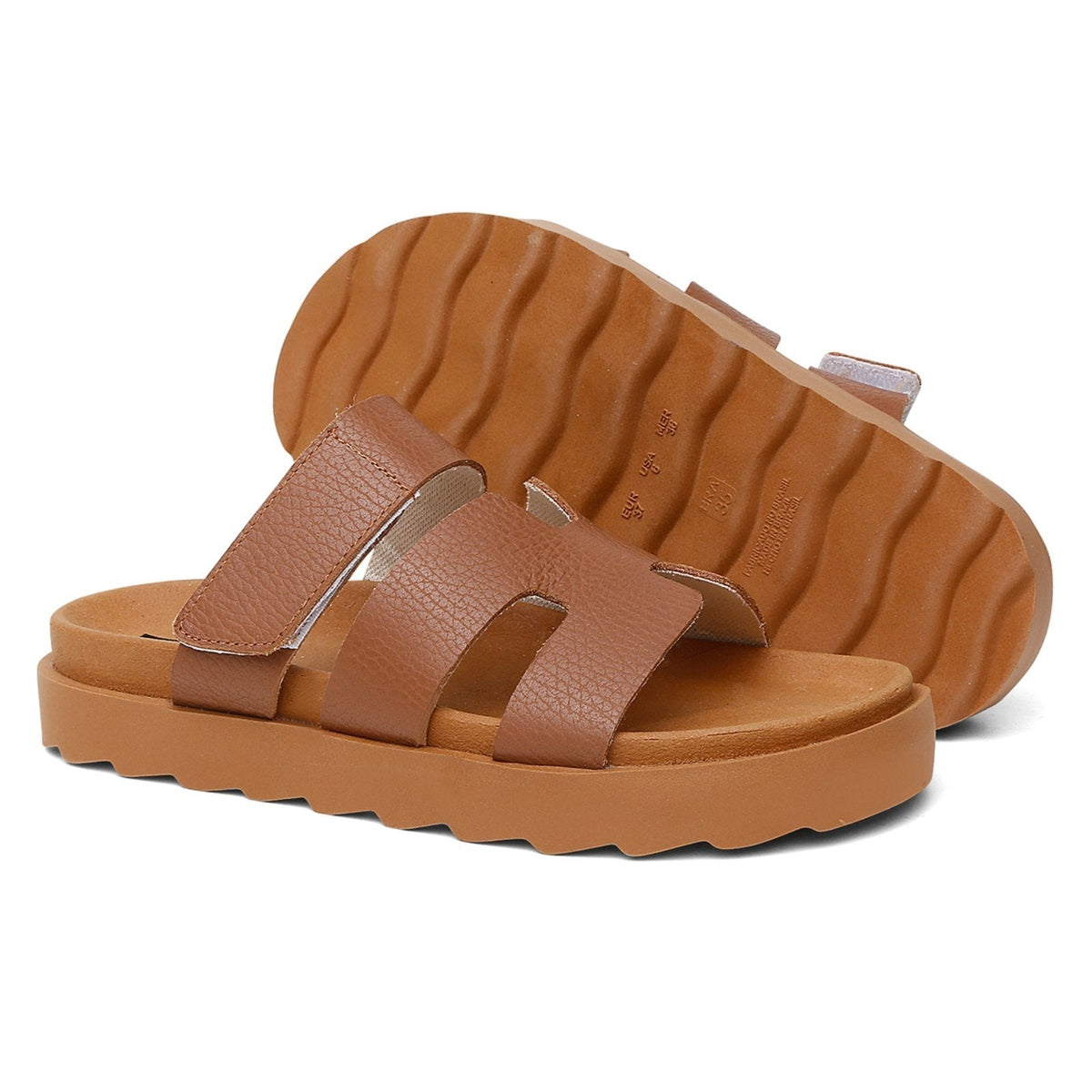 Sandalia Vittal Flat em Couro