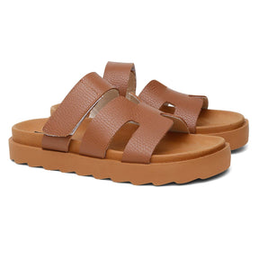 Sandalia Vittal Flat em Couro